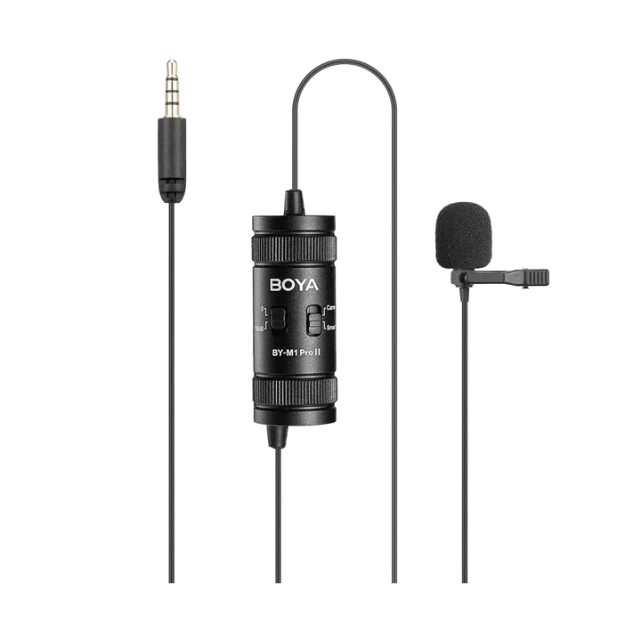 Micrófono de cable para celular, camaras y computadores BOYA M1 Ref: BY-M1 Pro II