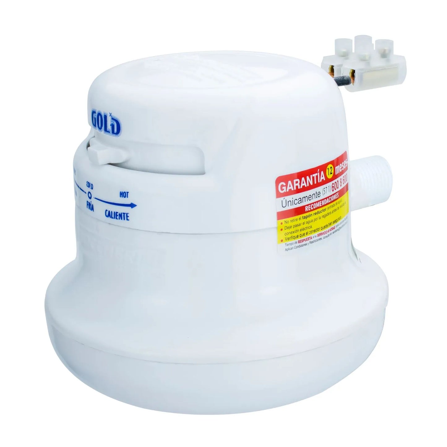 DUCHA BOCCHERINI GOLD BLANCA SIN MINIDUCHA 110V