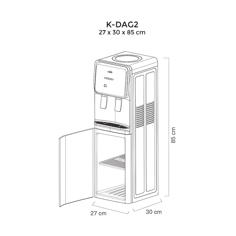 Dispensador de agua de piso Kalley Ref. K-DAG2