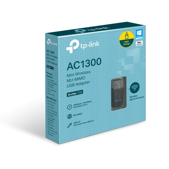 Mini Adaptador USB Inalámbrico AC1300 Archet T3U