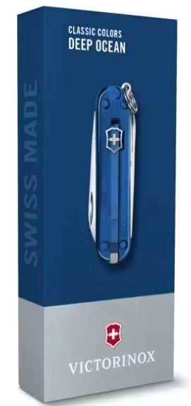 Navaja Victorinox Classic SD Indigo transparente Ref: 0.6223.T2G