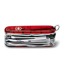 Navaja multiherramienta Victorinox Cyber Tool M, Rojo translucido 1.7725.T