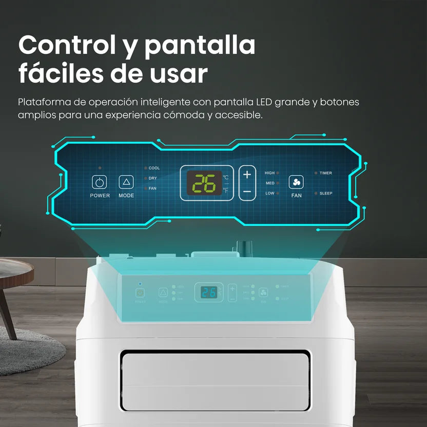 Aire acondicionado portatil 12.000 BTU con gas Ecológico R32 Hisense Ref: AP-12CW1RNPS20