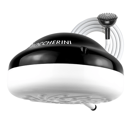 DUCHA BOCCHERINI PREMIUM ZENT CON MANGUERA NEGRA 110V