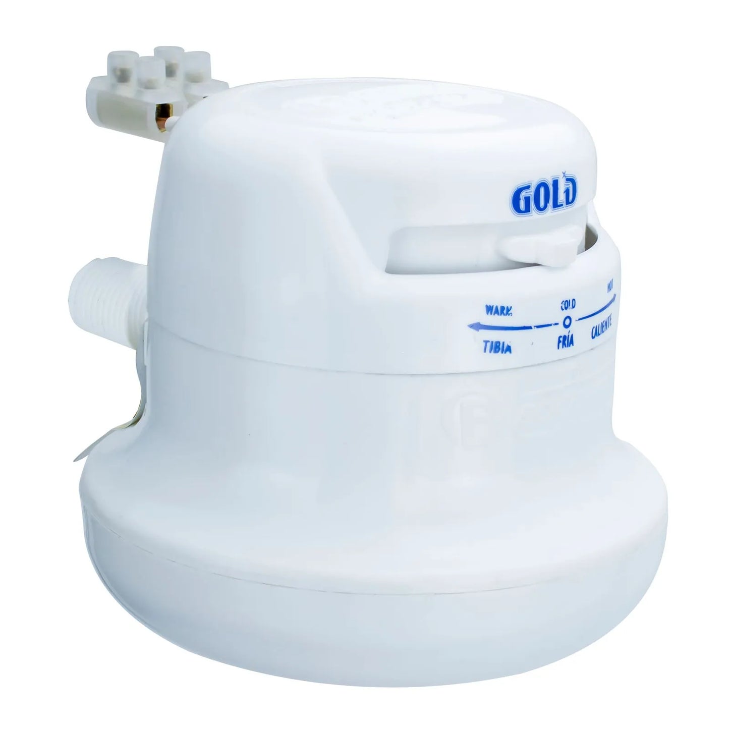 DUCHA BOCCHERINI GOLD BLANCA SIN MINIDUCHA 110V SM-1301110
