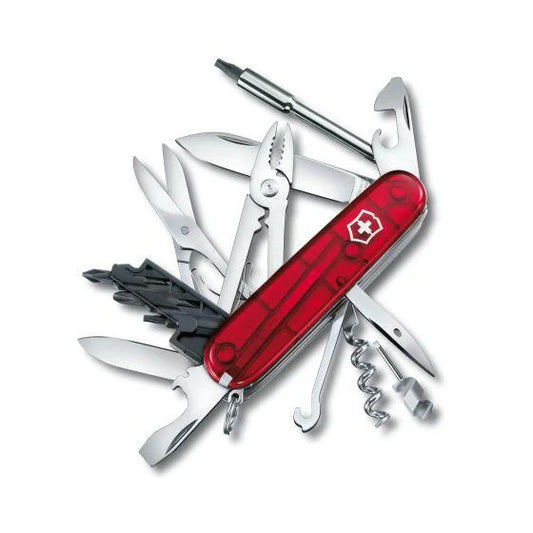 Navaja multiherramienta Victorinox Cyber Tool M, Rojo translucido 1.7725.T