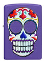 Encendedor Zippo Purpura Calavera De Azúcar