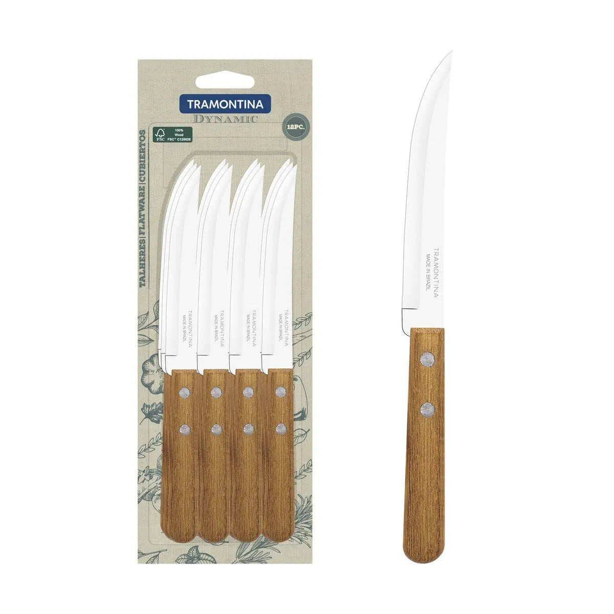 22321905 Juego de cuchillos asado 12 piezas Tramontina