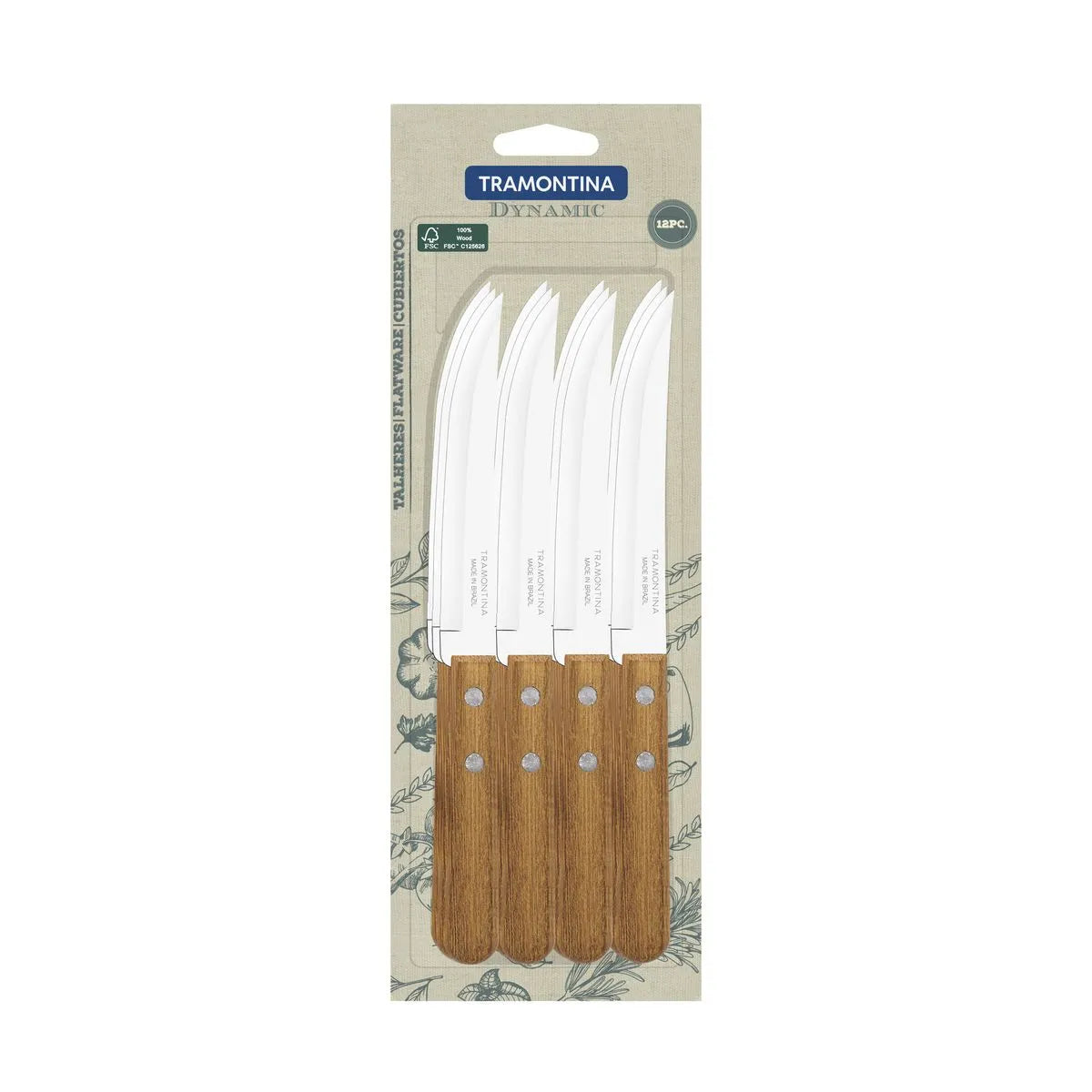 22321905 Juego de cuchillos asado 12 piezas Tramontina