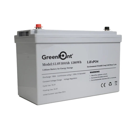 Bateria de lithium(Litio)  100Ah GreenPoint 12.8V Ref: OT-BT-12100LFP