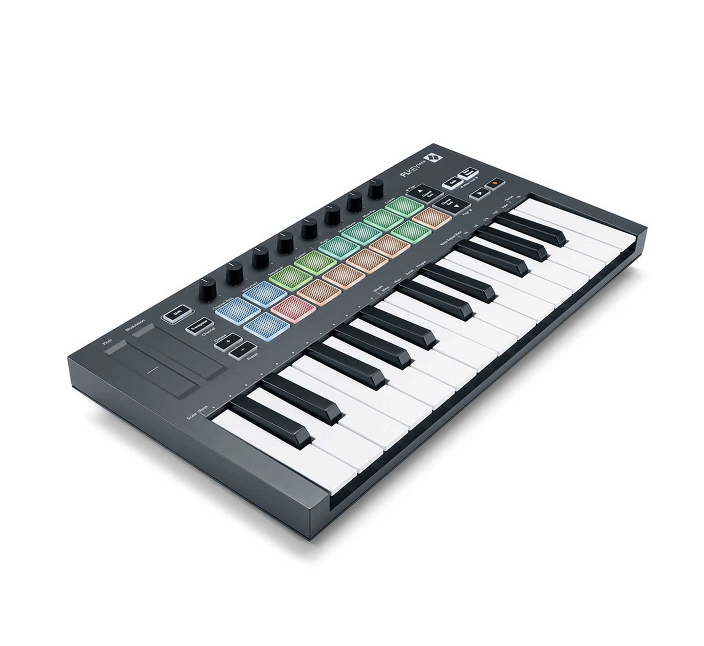 Teclado novation  midi 25 miniteclas con 16 pads e integración prefecta con FL Studio Ref: FLKEY