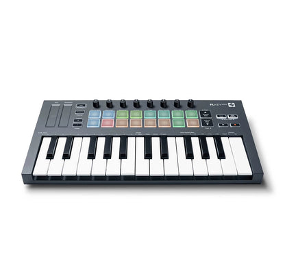 Teclado novation  midi 25 miniteclas con 16 pads e integración prefecta con FL Studio Ref: FLKEY