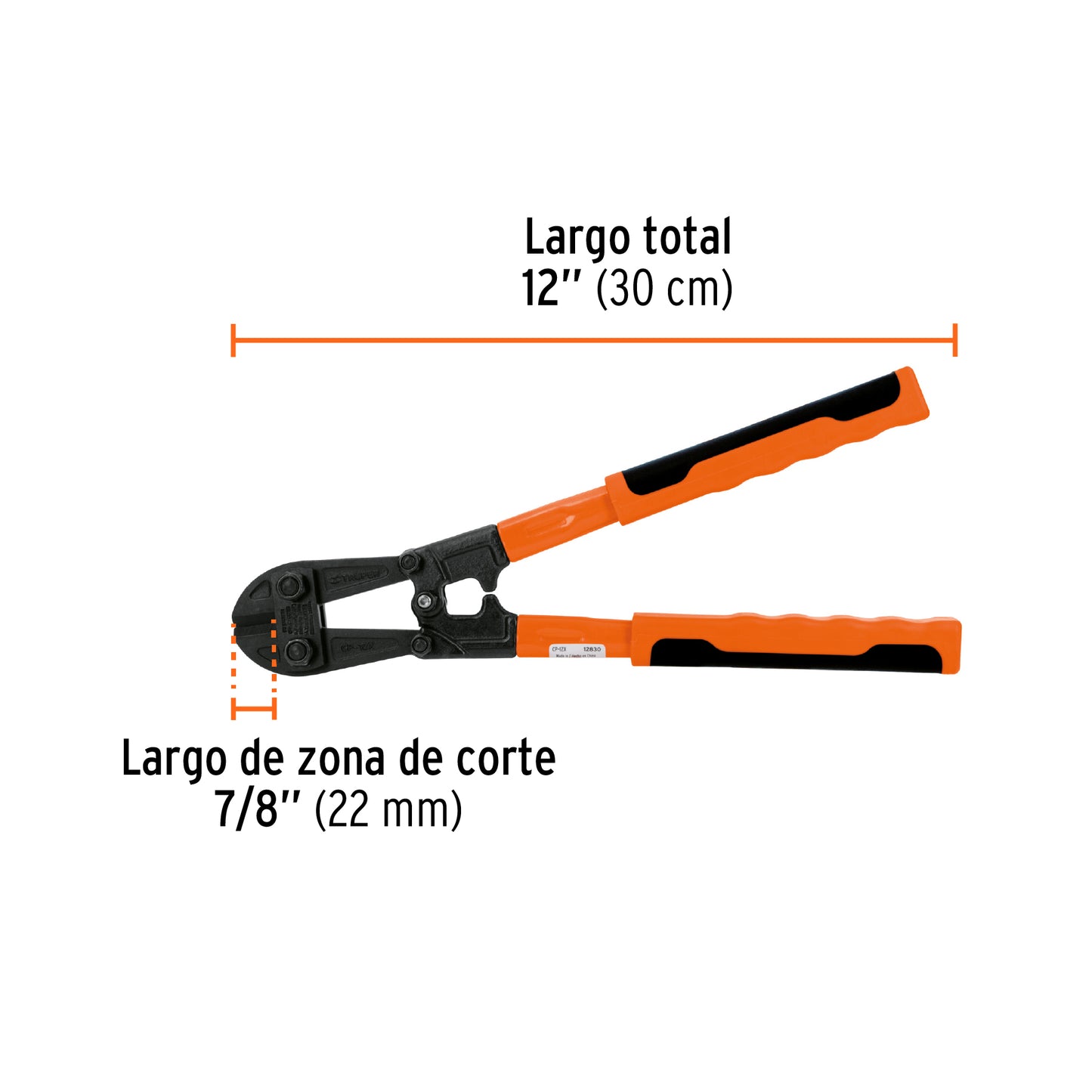 Cortapernos 12", profesional, TRUPER 12830