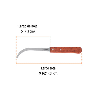 Cuchillo bananero de acero inoxidable Ref:CUBA-5  Serie 102941