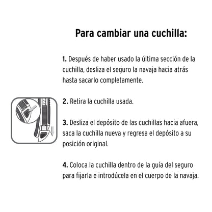 Cutter 25 mm reforzado de plástico con alma metálica, TRUPER 17904