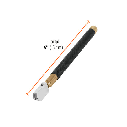 Cortador de vidrio 6" con depósito de aceite, TRUPER EXPERT 19605