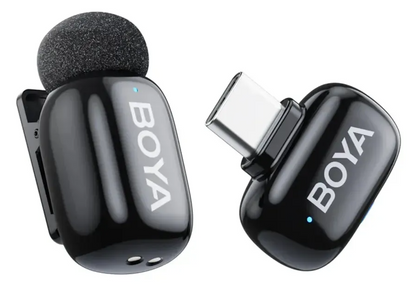 BOYA MICRÓFONO INALÁMBRICO BOYA MINI-15 2-PERSONAS 2,4GHz USB-C/LIGHTNING
