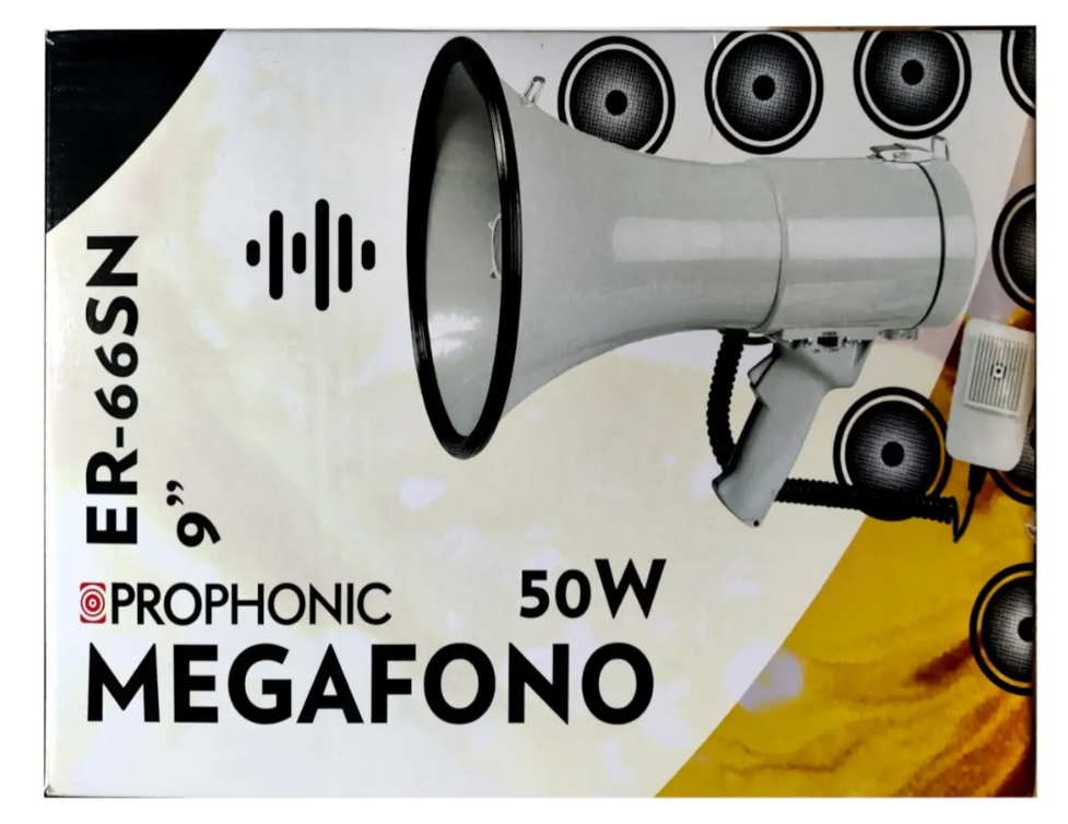 Megáfono Prophonic 50w 9 Pulgadas Recargable
