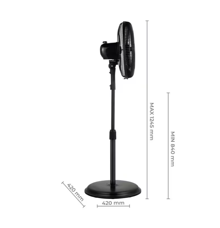 Ventilador de piso KALLEY 14 Pulgadas K-V3N negro