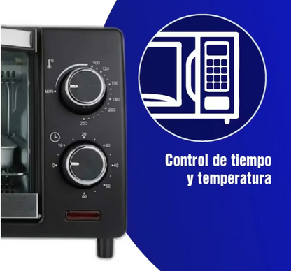 Horno Tostador KALLEY K-MHE8009N01 9 Litros Negro