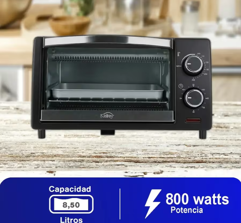 Horno Tostador KALLEY K-MHE8009N01 9 Litros Negro
