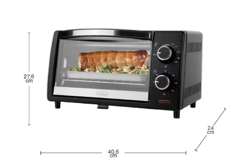 Horno Tostador KALLEY K-MHE8009N01 9 Litros Negro
