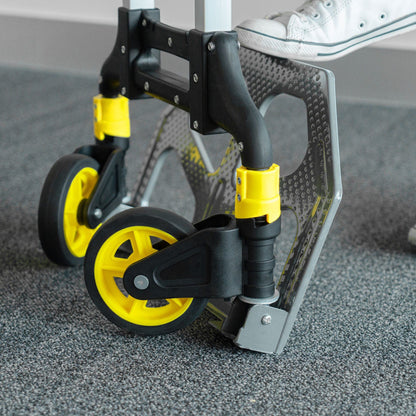 Diablo de carga, plegable de aluminio y base acero, 100 kg 24127