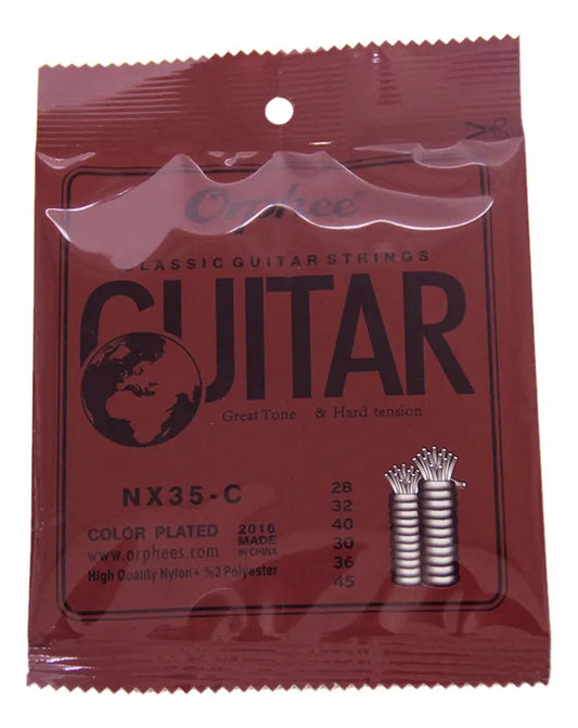 Encordado para guitarra clásica color negro  Orphee Ref. NX35-C