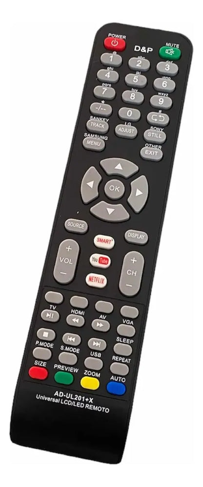 Control Remoto Universal Para Tv Smart Ad-ul201+