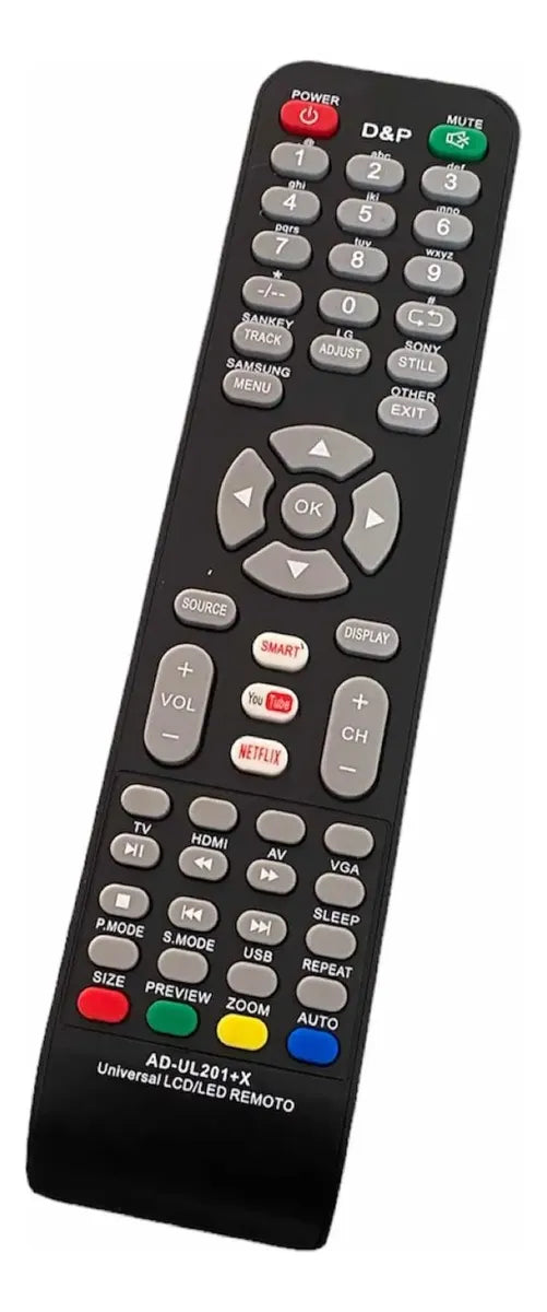 Control Remoto Universal Para Tv Smart Ad-ul201+