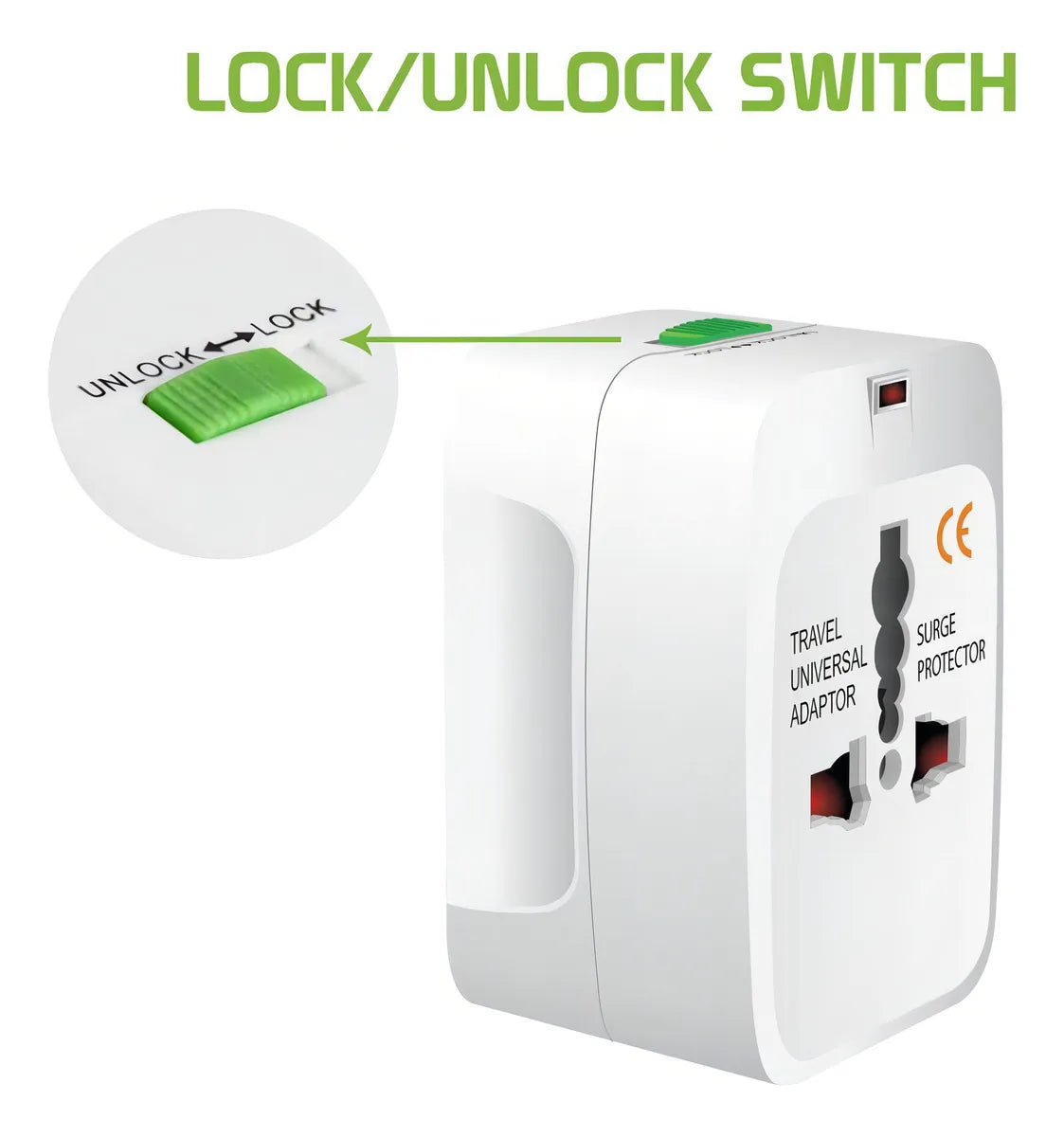 Adaptador De Corriente Universal Kit Viajero