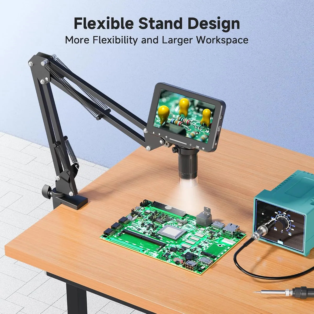 Microscopio digital Flex 1000X, microscopio para soldadura, cámara HD 1920P de ultra precisión, sensor para reparaciones, monedas y joyería.