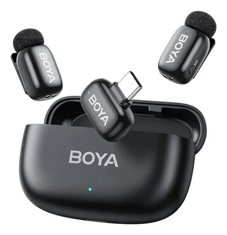 BOYA MICRÓFONO INALÁMBRICO BOYA MINI-15 2-PERSONAS 2,4GHz USB-C/LIGHTNING