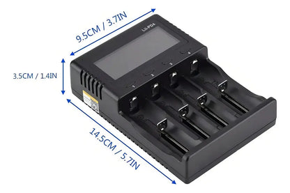 Cargador Pilas LiitoKala LII-PD4 4 Puertos 110V/220V para 18650 AA AAA