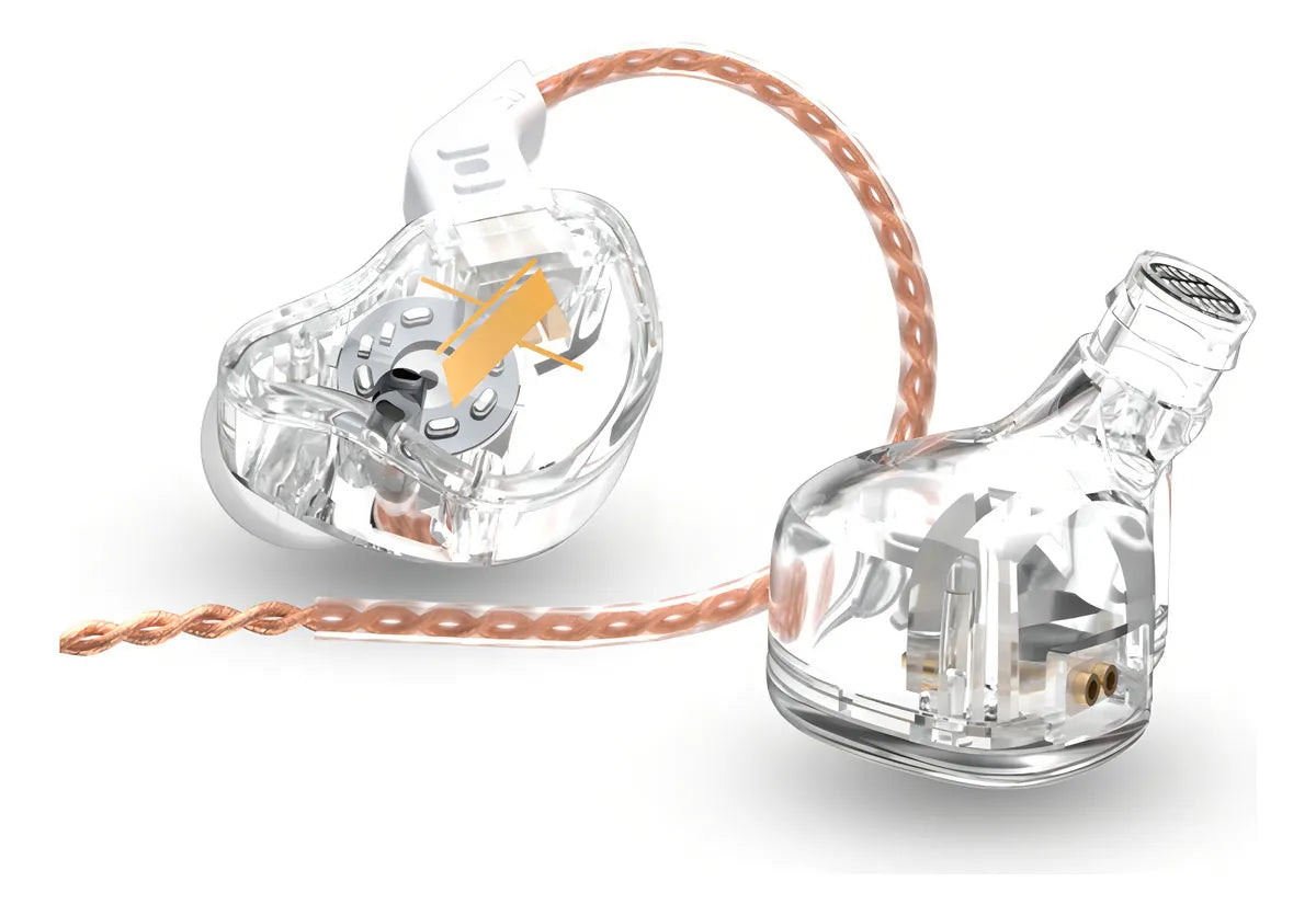 Audifonos KZ transparentes  con micrófono Bass monitor Earbuds Ref: KZ-EDX