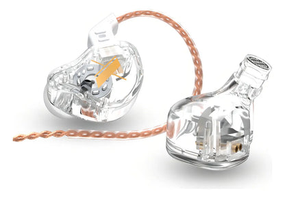Audifonos KZ transparentes  con micrófono Bass monitor Earbuds Ref: KZ-EDX