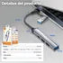 Adaptador Hub Ldnio Ds-64c Usb +tipo C 4en 1 Multifunción