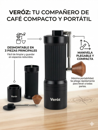 Molino manual de cafe plegable