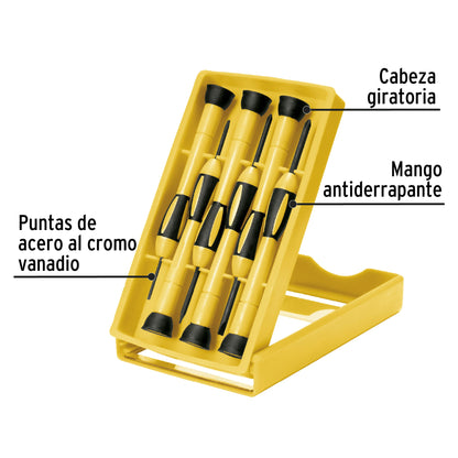 Juego con 6 desarmadores de precisión, PRETUL 21381