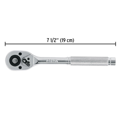 Matraca cuadro 3/8" cabeza de pera liberación rápida, PRETUL 21161