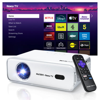RoKu TV  Video proyector y roku 1080P HDMI Aurzen Roku Ref: EAZZE D1R