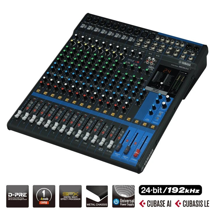 Mezclador Yamaha analoga 16 canales con efectos  Ref: MG16XU