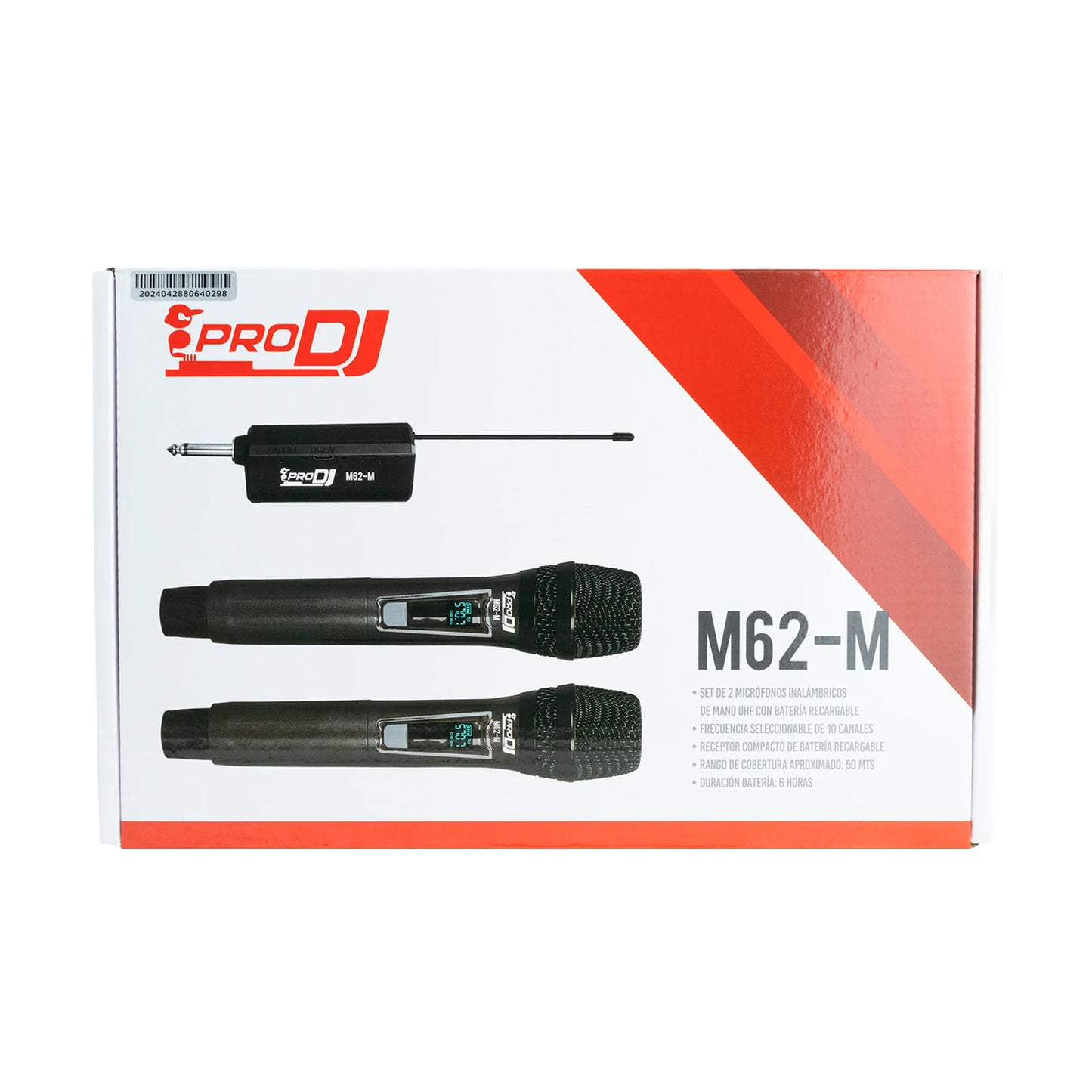 Micrófono M62-M PRO DJ inalámbrico doble