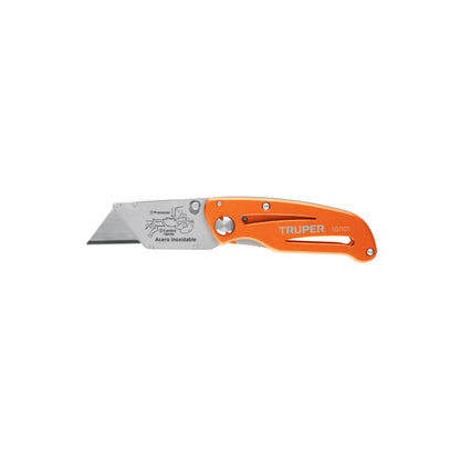 Navaja abatible 6" cuerpo de aluminio y acero inox, TRUPER 101101