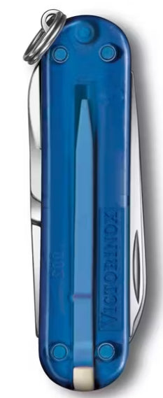 Navaja Victorinox Classic SD Indigo transparente Ref: 0.6223.T2G