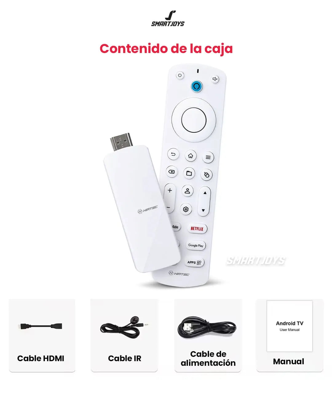 Convertidor Smart TV Niatec TV Stick 4k NT-TV4