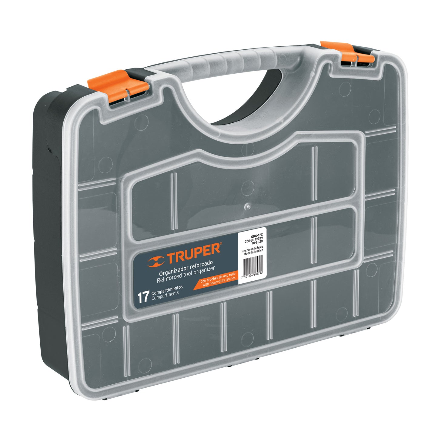 Organizador 17" reforzado con 17 compartimentos, TRUPER 19939