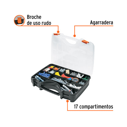 Organizador 17" reforzado con 17 compartimentos, TRUPER 19939