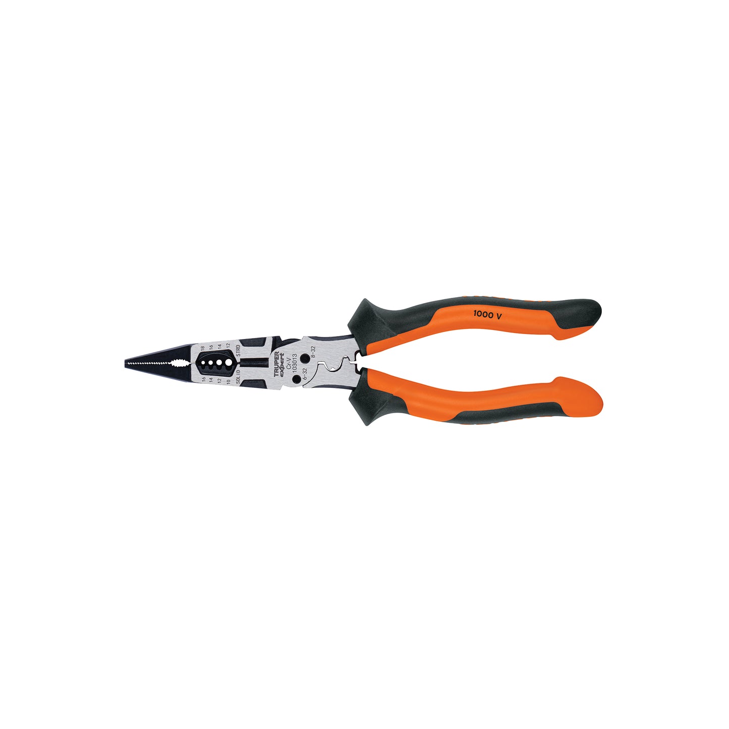 Pinza multiusos corta 8´´ Cortador- Pelador-Ponchador TRUPER Ref:PMU-8PX