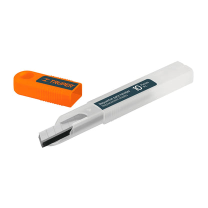 Estuche con 10 cuchillas SK4 de 9 mm para cutter, TRUPER 16962